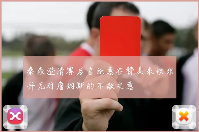 泰森澄清赛后言论意在赞美米切尔并无对詹姆斯的不敬之意